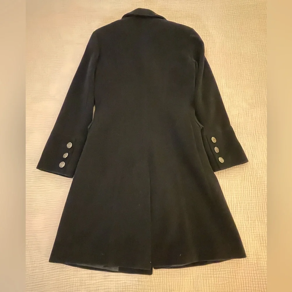 Long Line Wool Pea Coat - Picture 6 of 10